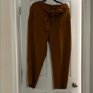 Wilfred Caramel Tie-Waist Pants